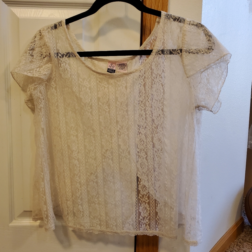 White Lace Shirt